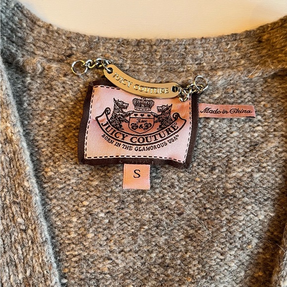 Juicy Couture Wool and Cashmere Cardigan w/ Rhinestones Size S. - Picture 3 of 13